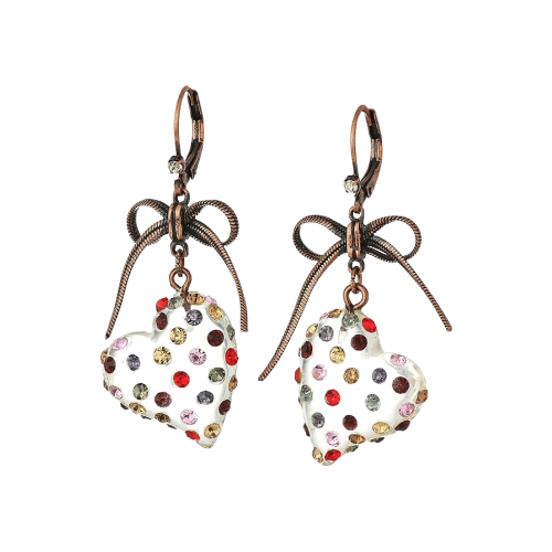 Heart Drop Earrings